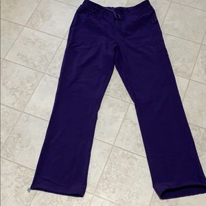 Purple scrub pants